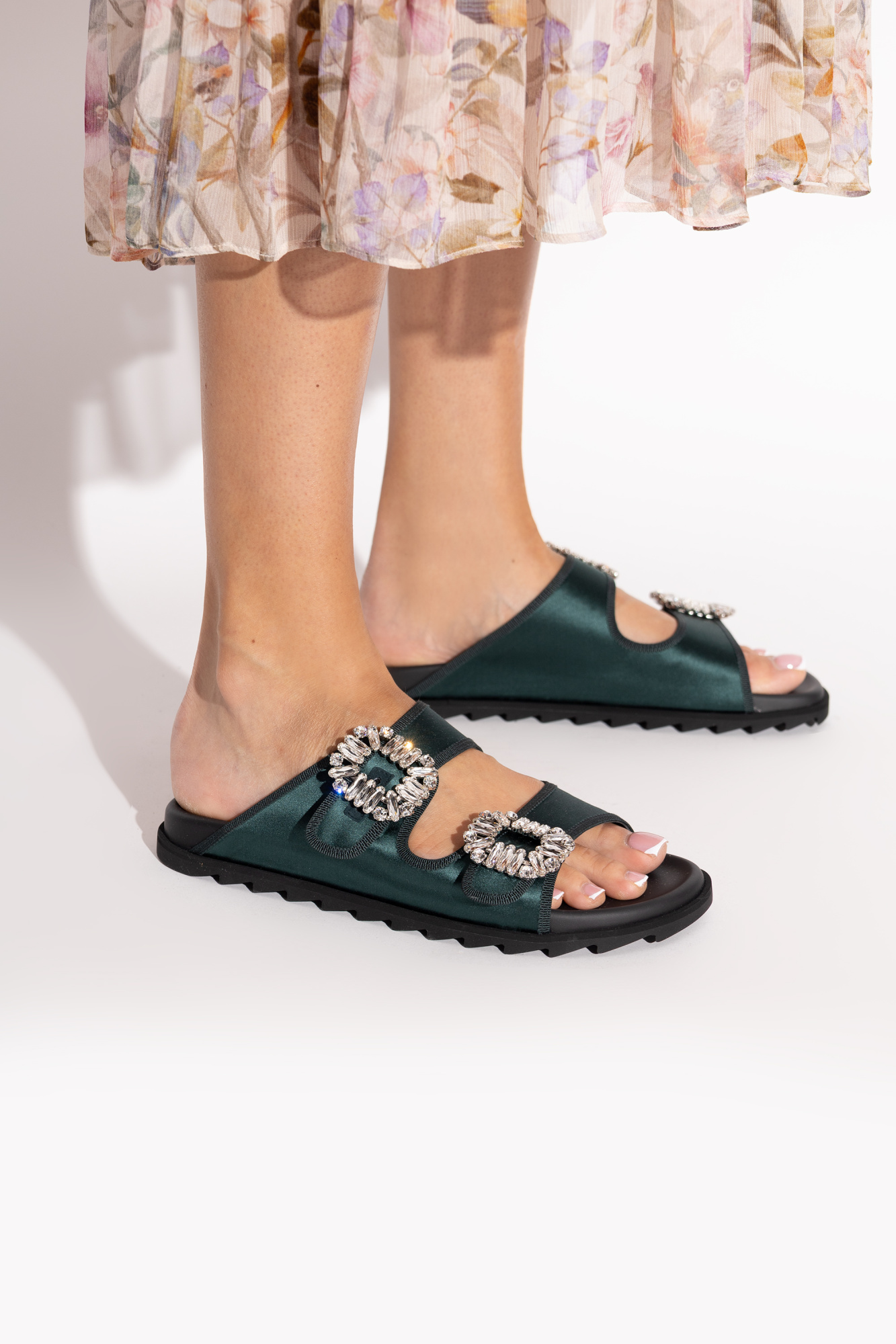 Roger Vivier Satin slides | Women's | Vitkac